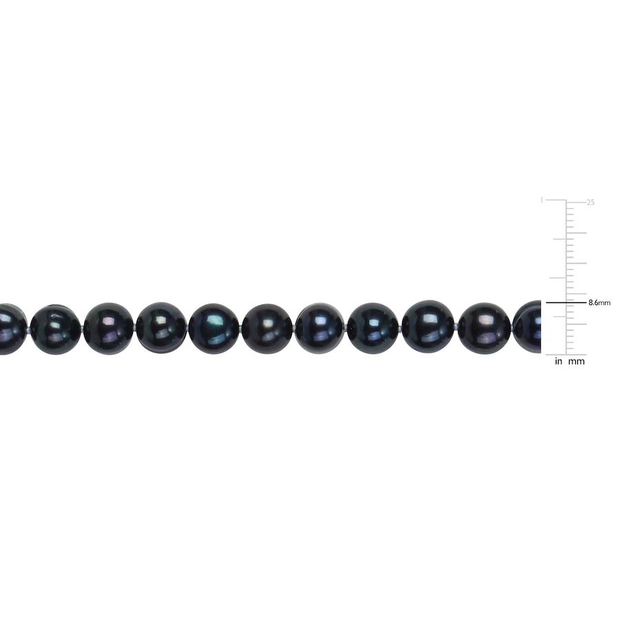 Image 746253_ALTMORE4.jpg, Product 746-253 / Price $119.99, Amour Pearls Gents Black Freshwater Cultured Pearl Bracelet with Large Silver Clasp from Amour Pearls on TSC.ca's Jewellery department