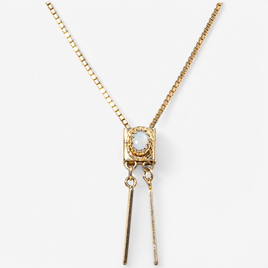Image 746275.jpg, Product 746-275 / Price $1,188.00, Estate Originals 10K Yellow Gold 28" Opal Lariat Necklace from Estate Originals on TSC.ca's Jewellery department