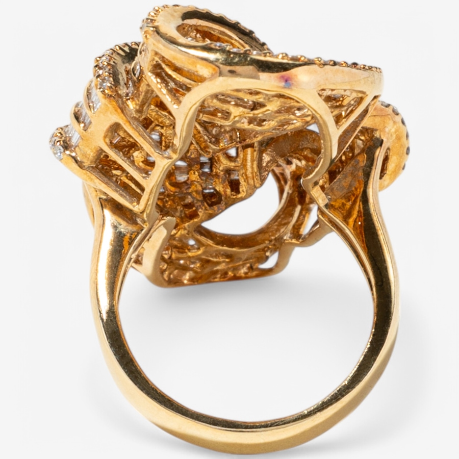Image 746309_ALTMORE3.jpg, Product 746-309 / Price $8,995.00, Estate Originals Custom Made 18K Rose Gold 2.85 ctw Fancy Double Bow Design Diamond Ring from Estate Originals on TSC.ca's Jewellery department