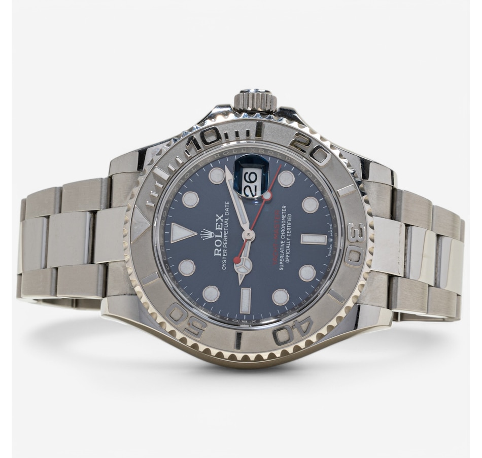 Image 746335_ALTMORE1.jpg, Product 746-335 / Price $20,995.00, Estate Originals Stainless steel and Platinum Rolex Oyster Perpetual Date Yacht-Master Swiss-Made Wristwatch from Estate Originals on TSC.ca's Jewellery department