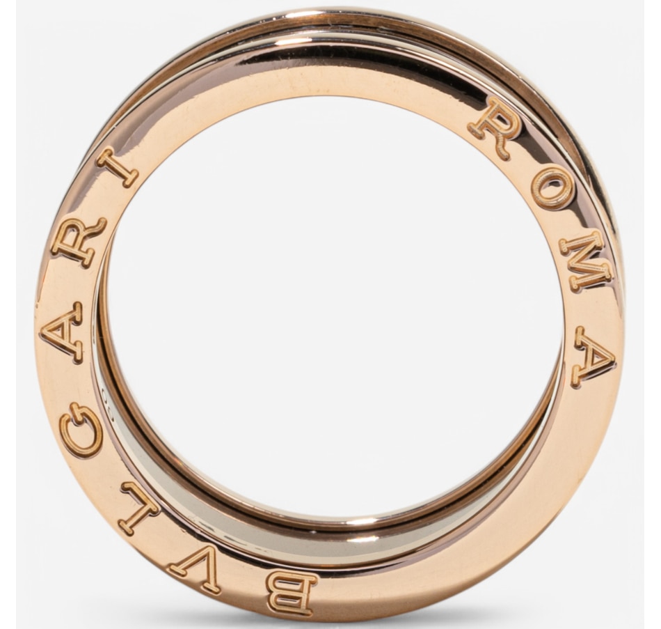Image 746345_ALTMORE2.jpg, Product 746-345 / Price $2,995.00, Estate Originals 18K Rose Gold Bvlgari Roma B. Zero Ceramic Ring from Estate Originals on TSC.ca's Jewellery department