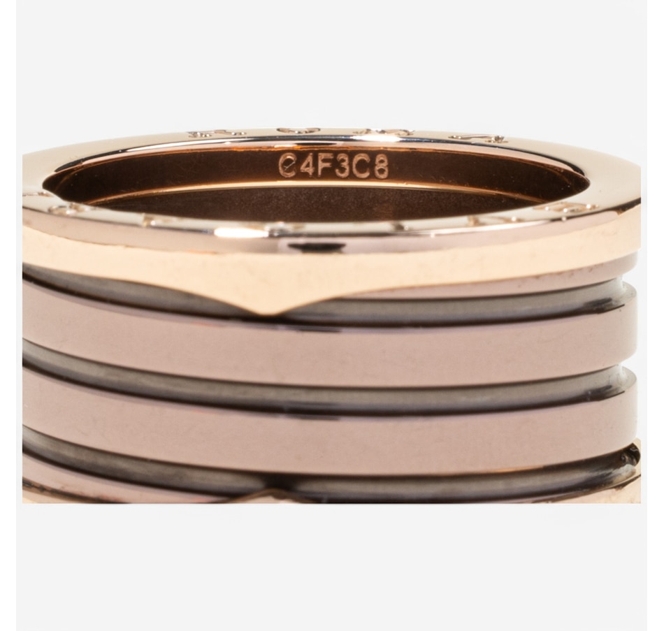 Image 746345_ALTMORE5.jpg, Product 746-345 / Price $2,995.00, Estate Originals 18K Rose Gold Bvlgari Roma B. Zero Ceramic Ring from Estate Originals on TSC.ca's Jewellery department