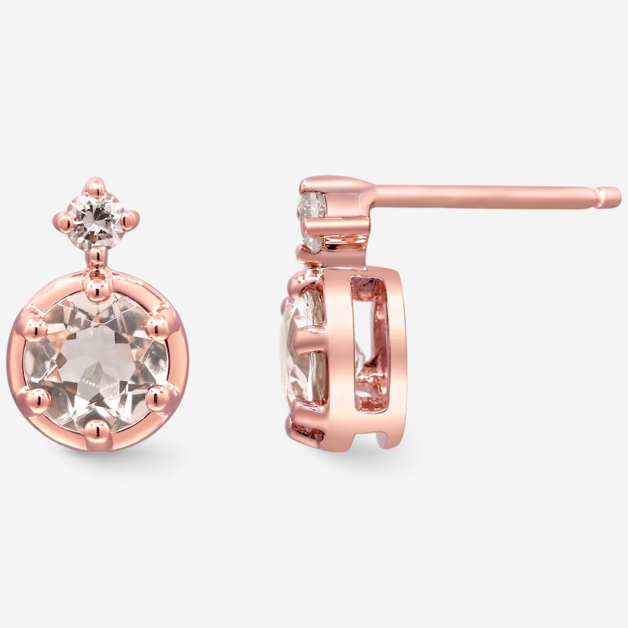 Image 746467_ALTMORE1.jpg, Product 746-467 / Price $899.99, CIRARI 10K Rose Gold Morganite And Diamond Earrings from Cirari on TSC.ca's Jewellery department