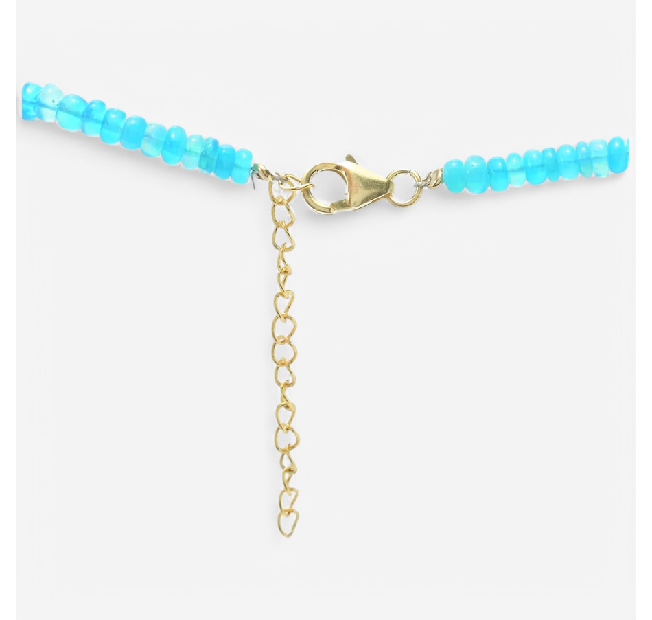Image 746501_ALTMORE1.jpg, Product 746-501 / Price $349.99, Gems en Vogue Palladium Silver Paraiba Opal Graduating Bead Necklace from Gems En Vogue on TSC.ca's Jewellery department