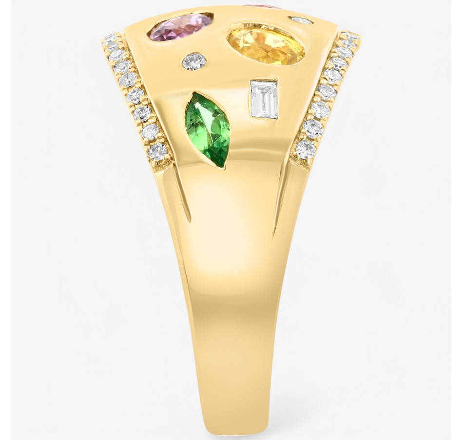 Image 746550_ALTMORE1.jpg, Product 746-550 / Price $2,999.99, EFFY 14K Yellow Gold Multi Gemstone & Diamond Ring from Effy Jewellery on TSC.ca's Jewellery department