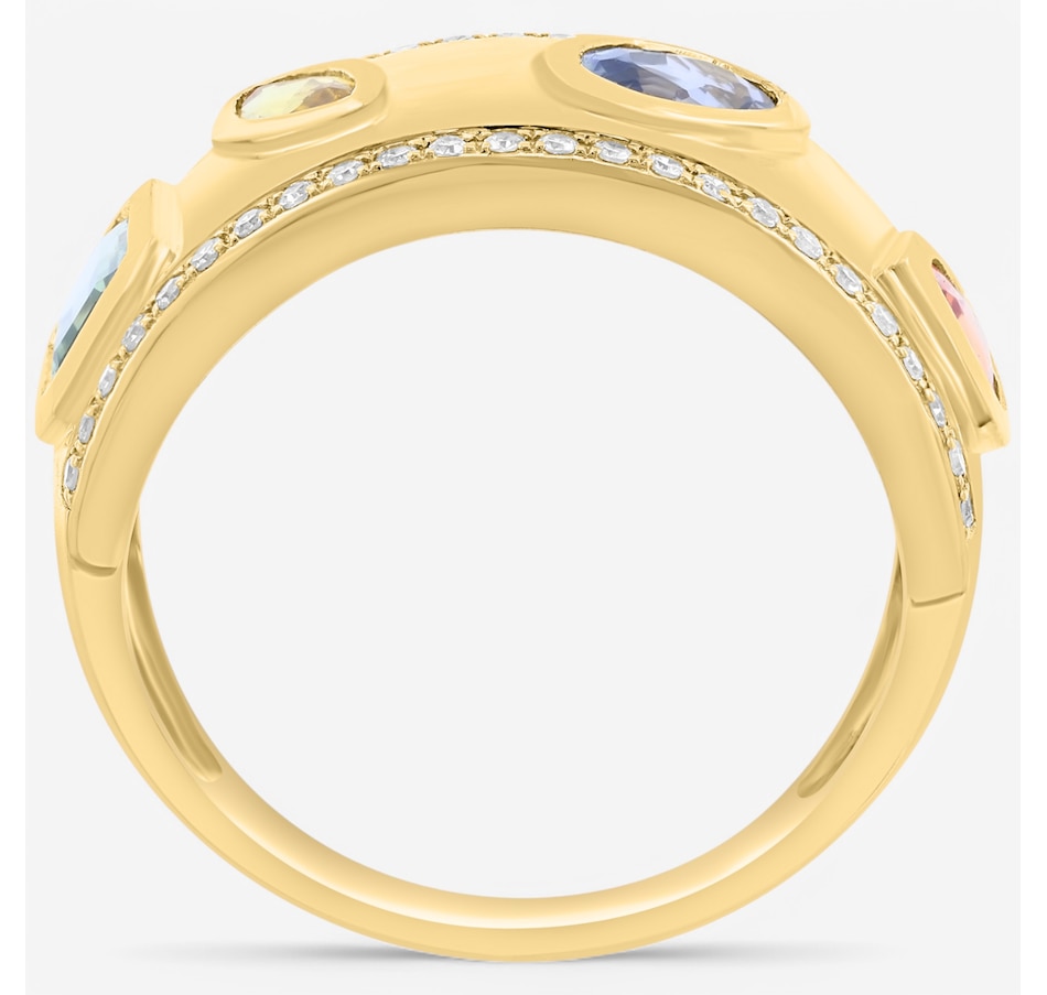 Image 746551_ALTMORE2.jpg, Product 746-551 / Price $2,899.99, EFFY 14K Yellow Gold Multi Gemstone & Diamond Ring from Effy Jewellery on TSC.ca's Jewellery department