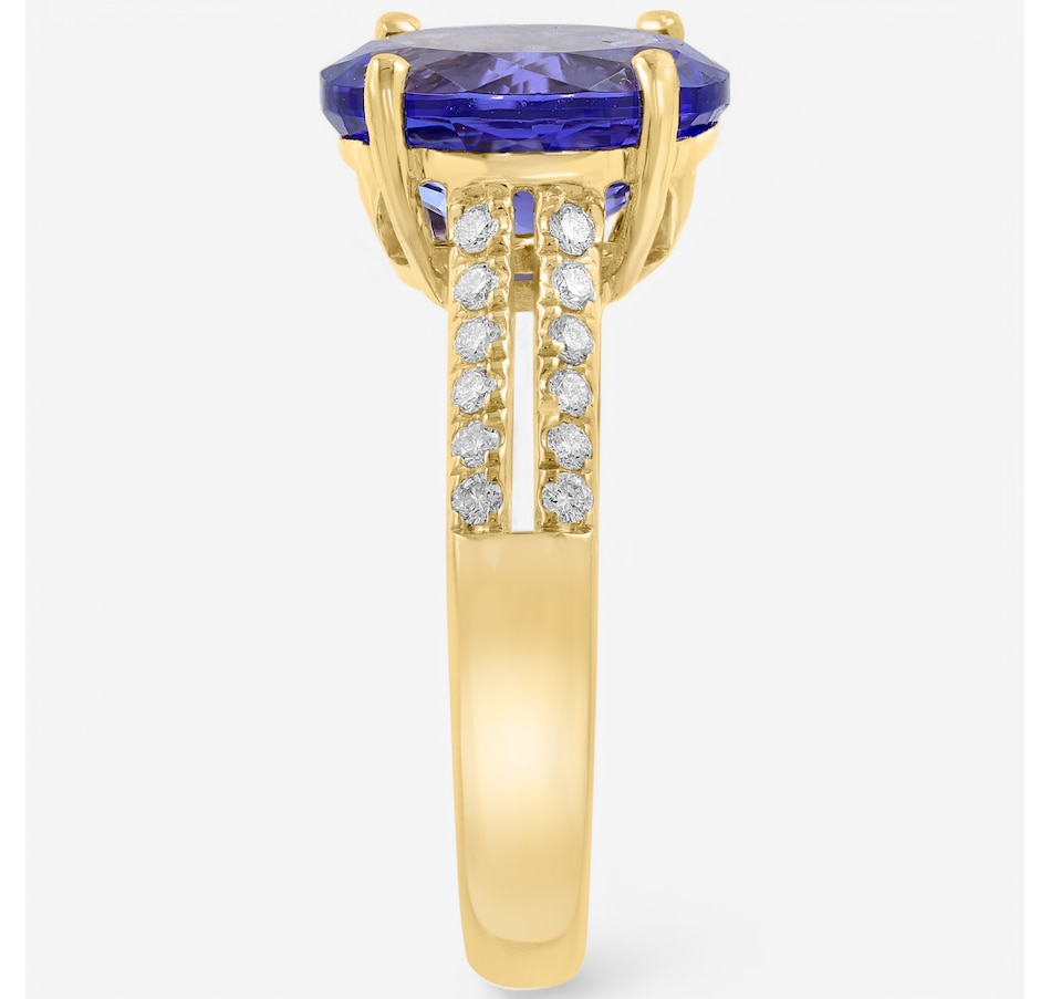 Image 746554_ALTMORE1.jpg, Product 746-554 / Price $4,499.99, EFFY 14K Yellow Gold Tanzanite & Diamond Ring from Effy Jewellery on TSC.ca's Jewellery department