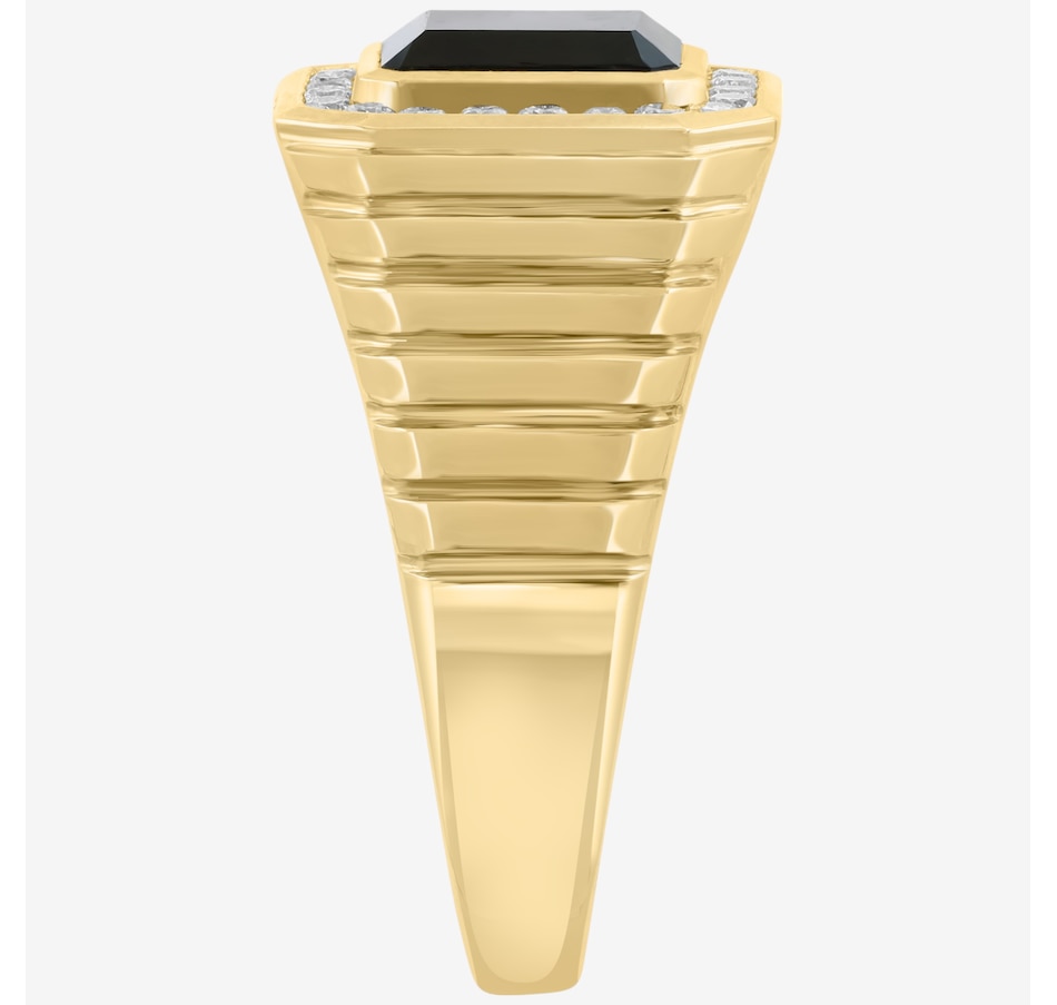 Image 746558_ALTMORE1.jpg, Product 746-558 / Price $2,999.99, EFFY 14K Yellow Gold Onyx & Diamond Ring from Effy Jewellery on TSC.ca's Jewellery department