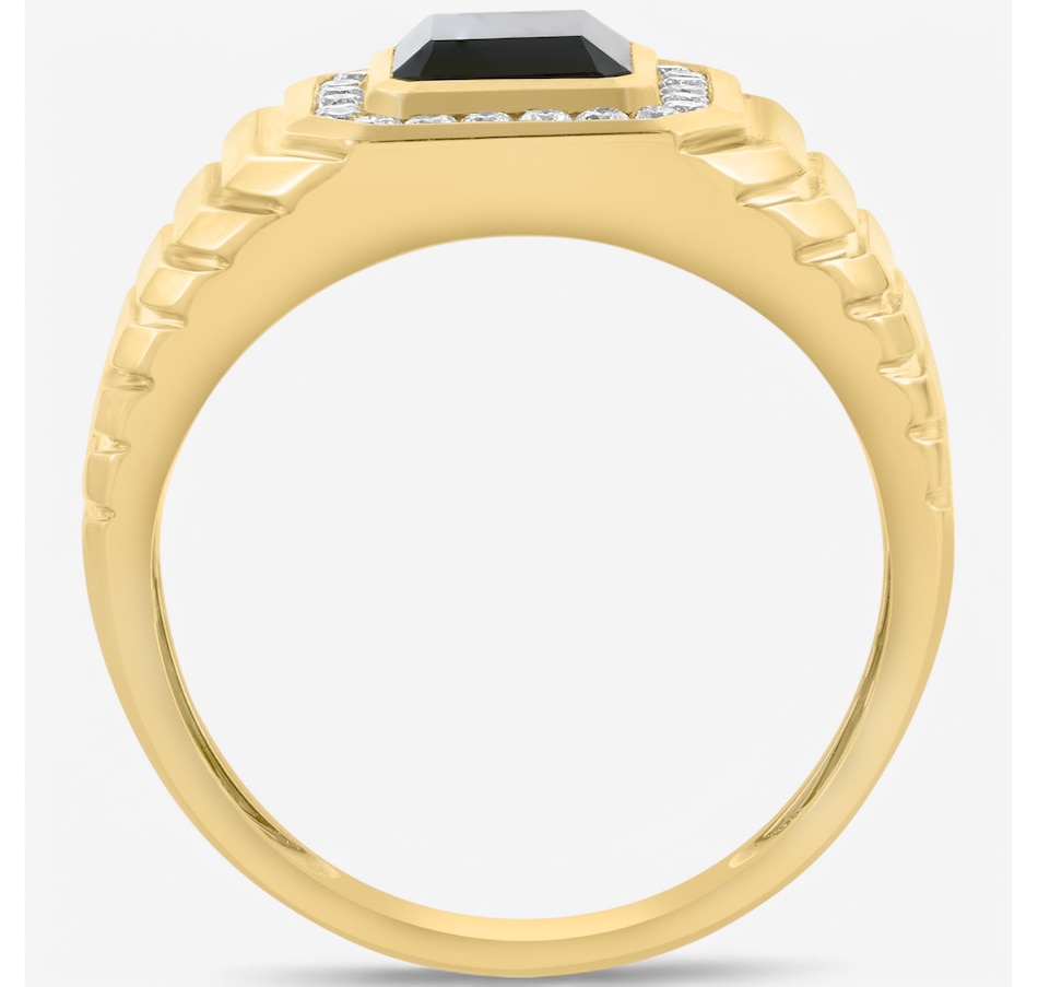 Image 746558_ALTMORE2.jpg, Product 746-558 / Price $2,999.99, EFFY 14K Yellow Gold Onyx & Diamond Ring from Effy Jewellery on TSC.ca's Jewellery department