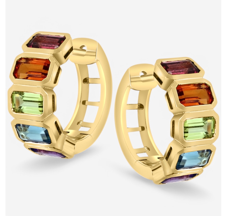 Image 746566_ALTMORE1.jpg, Product 746-566 / Price $1,999.99, EFFY 14K Yellow Gold Multi Gemstone Hoop Earrings from Effy Jewellery on TSC.ca's Jewellery department