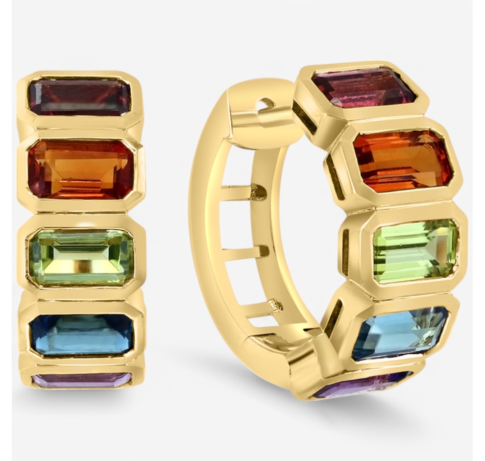 Image 746566_ALTMORE2.jpg, Product 746-566 / Price $1,999.99, EFFY 14K Yellow Gold Multi Gemstone Hoop Earrings from Effy Jewellery on TSC.ca's Jewellery department