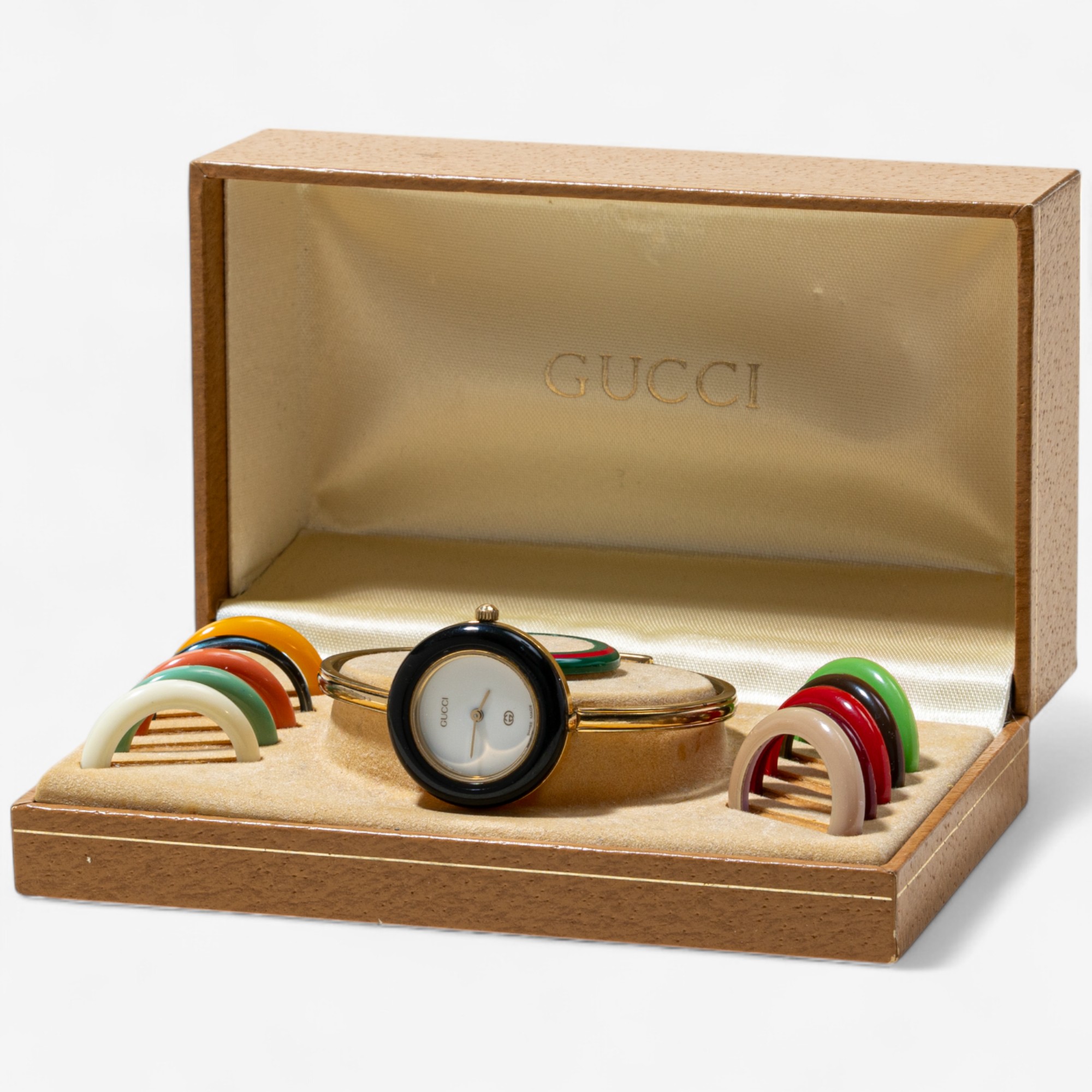 Estate Originals Gold-Plated Gucci 1100L Swiss-Made Quartz Watch
