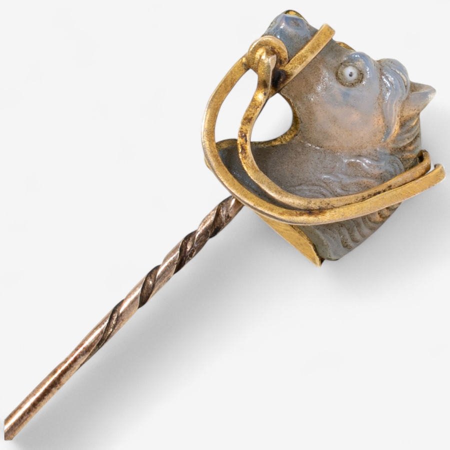 Image 746578_ALTMORE2.jpg, Product 746-578 / Price $795.00, Estate Originals 10K Yellow Gold Carved Rock Crystal Horse Head Stick Pin from Estate Originals on TSC.ca's Jewellery department
