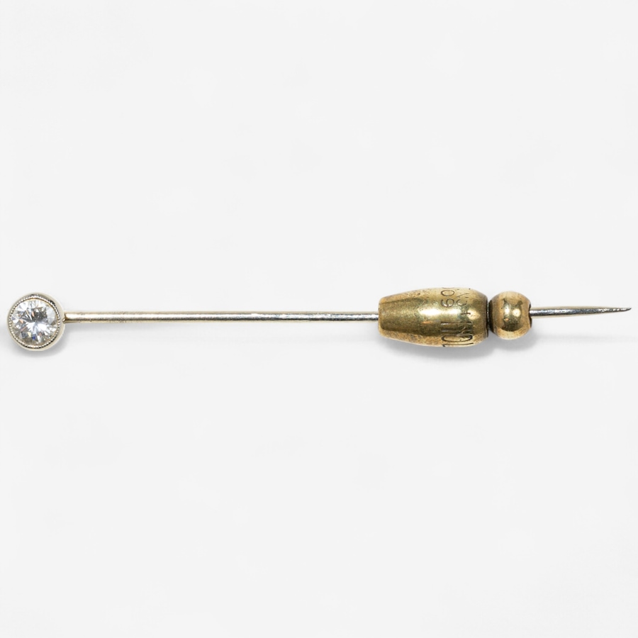 Image 746579.jpg, Product 746-579 / Price $1,595.00, Estate Originals 18K White Gold 0.37-Carat Diamond Solitaire Stick Pin from Estate Originals on TSC.ca's Jewellery department