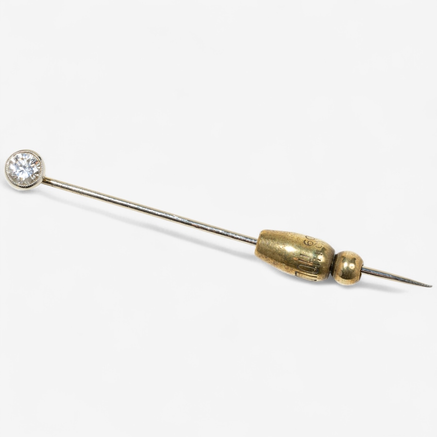 Image 746579_ALTMORE1.jpg, Product 746-579 / Price $1,595.00, Estate Originals 18K White Gold 0.37-Carat Diamond Solitaire Stick Pin from Estate Originals on TSC.ca's Jewellery department