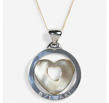 Estate Originals 18K Yellow Gold and Stainless-Steel Bvlgari Tondo Large Pendant