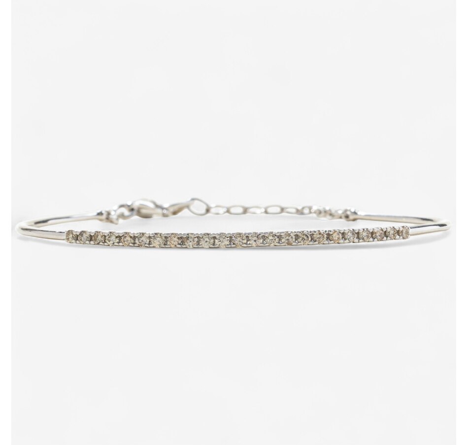 Image 746592.jpg, Product 746-592 / Price $1,995.00, Estate Originals 18K White Gold 0.58-Carat Diamond Half Bangle Bracelet from Estate Originals on TSC.ca's Jewellery department