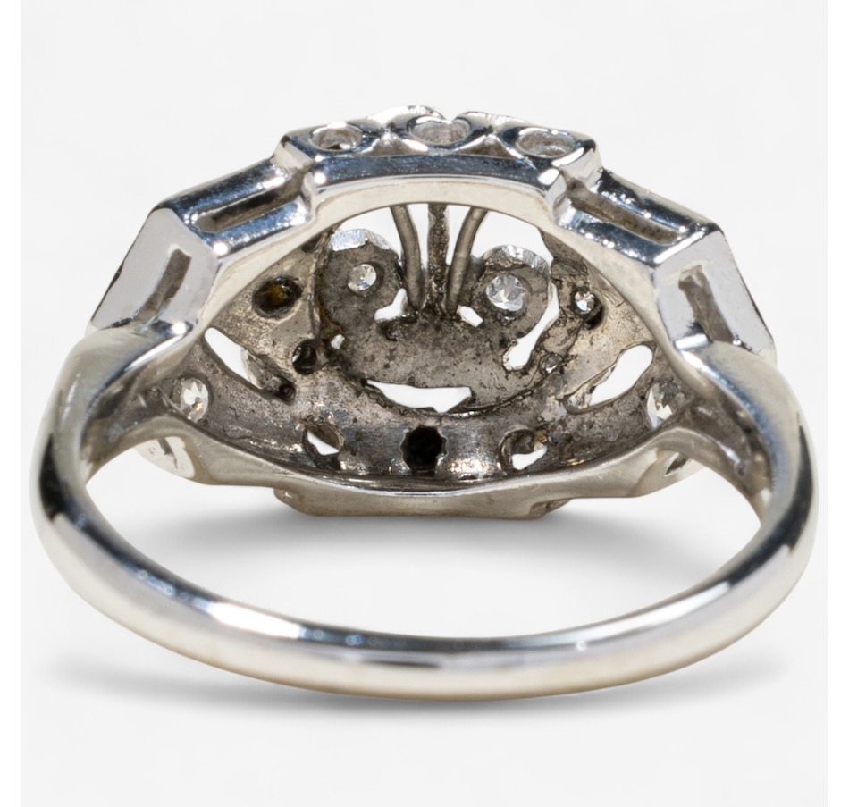 Image 746613_ALTMORE3.jpg, Product 746-613 / Price $1,495.00, Estate Originals 14K White Gold Geometrically Rendered Art-Deco Diamond Ring from Estate Originals on TSC.ca's Jewellery department