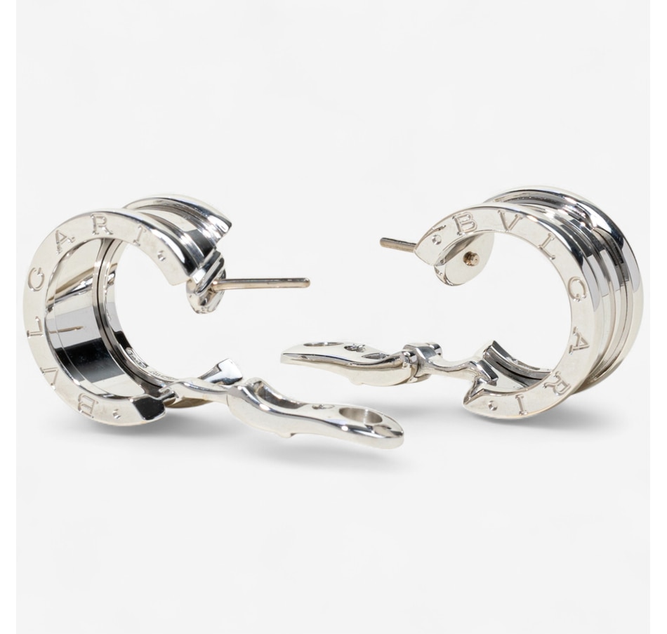 Image 746624_ALTMORE3.jpg, Product 746-624 / Price $5,895.00, Estate Originals 18K White Gold Bvlgari B.Zero1 French Back Earrings from Estate Originals on TSC.ca's Jewellery department
