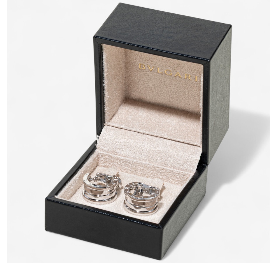 Image 746624_ALTMORE5.jpg, Product 746-624 / Price $5,895.00, Estate Originals 18K White Gold Bvlgari B.Zero1 French Back Earrings from Estate Originals on TSC.ca's Jewellery department