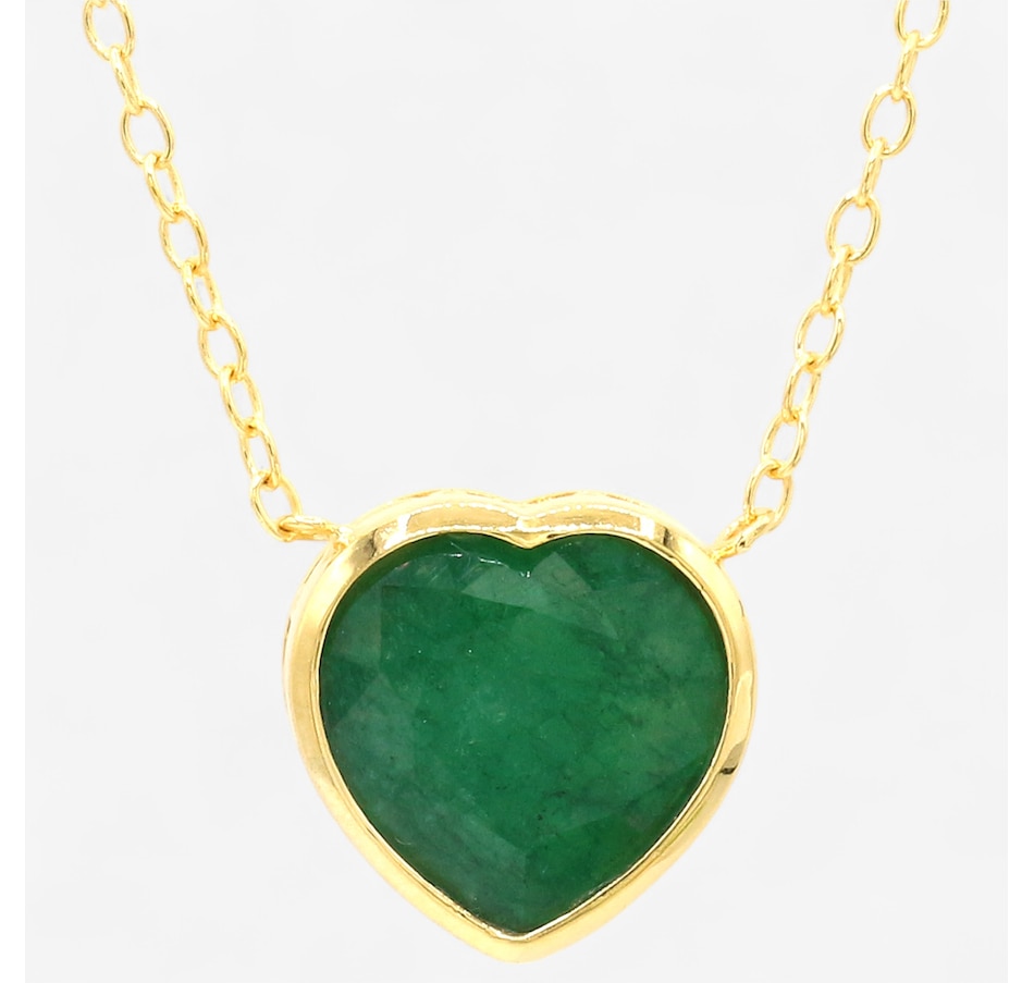 Image 746625_HEA.jpg, Product 746-625 / Price $229.99, Gems En Vogue Palladium Silver Zambian Emerald Necklace from Gems En Vogue on TSC.ca's Jewellery department