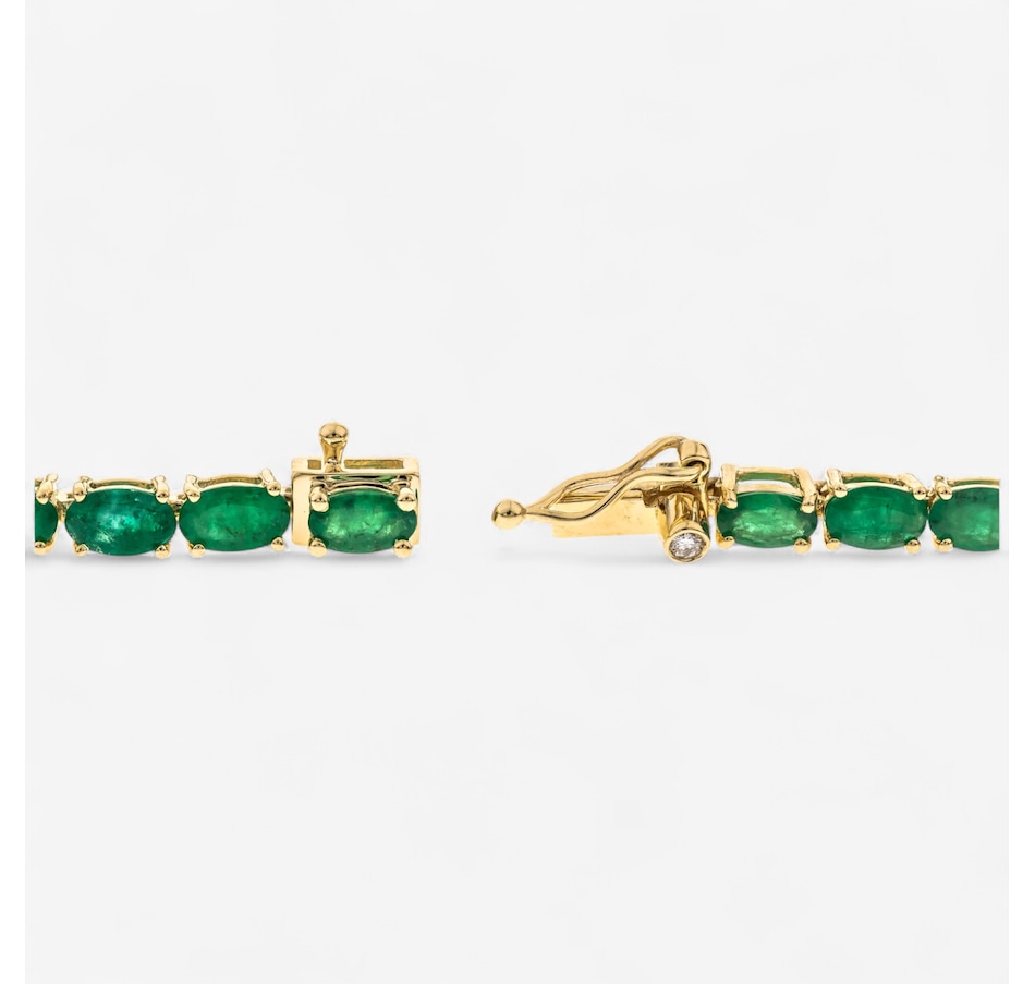 Image 746687_ALTMORE2.jpg, Product 746-687 / Price $2,799.99, 10K Yellow Gold Emerald & Diamond Bracelet from The Vault on TSC.ca's Jewellery department