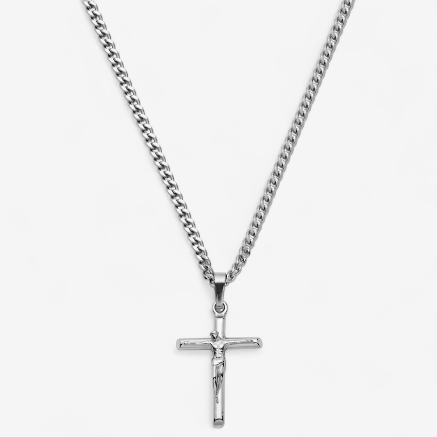 Image 746697_WHT.jpg, Product 746-697 / Price $79.99, Steelx IP Gold Crucifix Cross Pendant Necklace from Steelx on TSC.ca's Jewellery department
