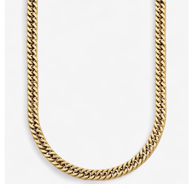 Steelx IP Gold 8.5mm Link Chain Necklace 24"