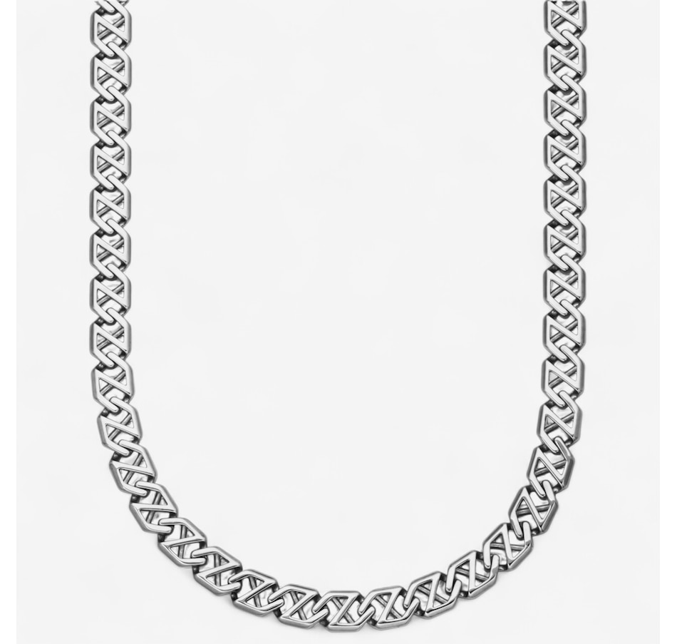 Image 746706.jpg, Product 746-706 / Price $149.99, Steelx High Polished 10mm Hexagon Link Chain Necklace 22.25" from STEELX on TSC.ca's Jewellery department