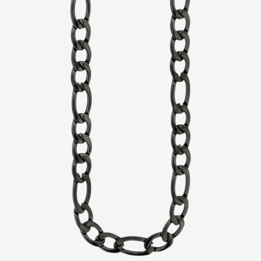 Image 746712.jpg, Product 746-712 / Price $49.99, Steelx IP Black 6mm Figaro Chain 20" from Steelx on TSC.ca's Jewellery department