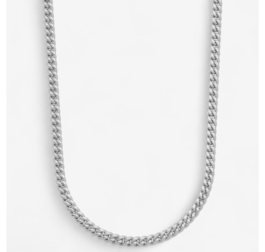Steelx 6mm Cuban Chain Necklace 24"