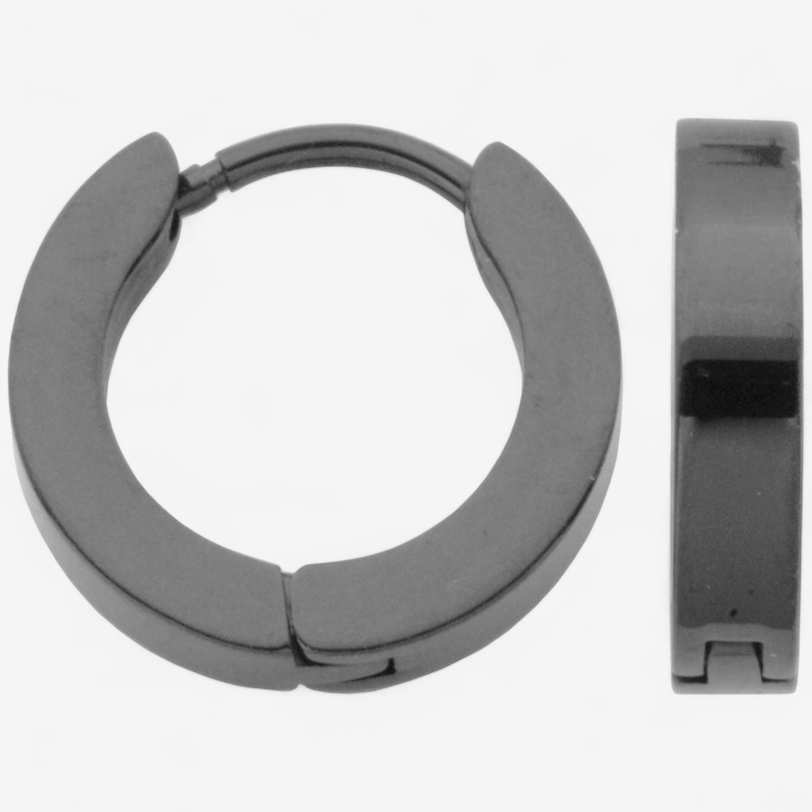 Image 746719.jpg, Product 746-719 / Price $39.99, Steelx IP Black 10 mm x 13 mm Huggie Hoop Earrings from Steelx on TSC.ca's Jewellery department