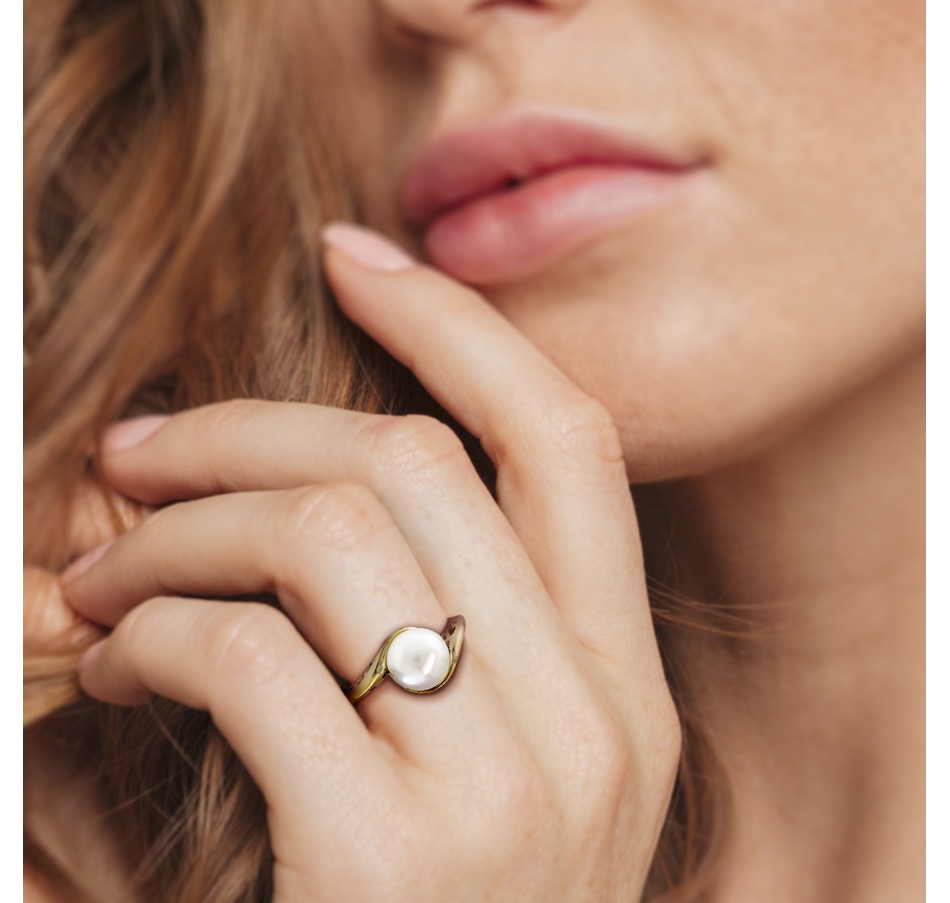 Image 746741_ALTMORE5.jpg, Product 746-741 / Price $629.99, Amour Pearls 10K Yellow Gold Cultured FreshWater Pearl Ring from Amour Pearls on TSC.ca's Jewellery department