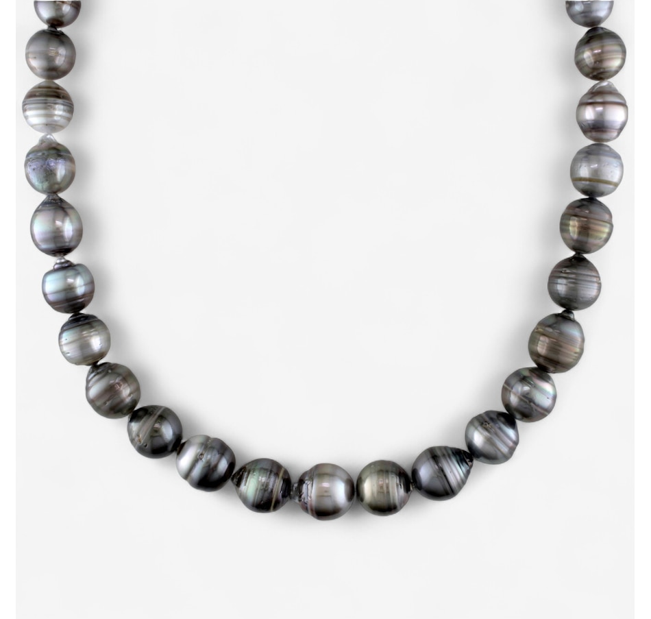 Image 746748.jpg, Product 746-748 / Price $1,429.99, Amour Pearls 14K White Gold Tahitian Pearl Strand Necklace from Amour Pearls on TSC.ca's Jewellery department