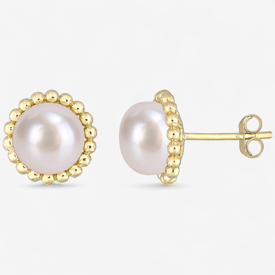 Image 746749.jpg, Product 746-749 / Price $449.99, Amour Pearls 10K Yellow Gold Cultured Freshwater Pearl Beaded Stud Earrings from Amour Pearls on TSC.ca's Jewellery department