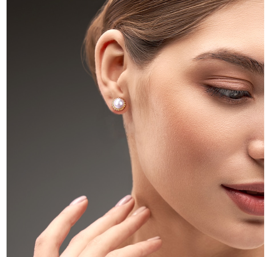 Image 746749_ALTMORE2.jpg, Product 746-749 / Price $449.99, Amour Pearls 10K Yellow Gold Cultured Freshwater Pearl Beaded Stud Earrings from Amour Pearls on TSC.ca's Jewellery department