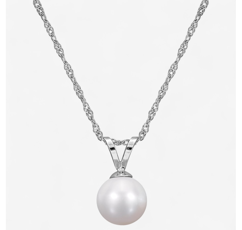 Image 746751.jpg, Product 746-751 / Price $229.99, Amour Pearls 14K White Gold Cultured Freshwater Pearl Pendant with Chain from Amour Pearls on TSC.ca's Jewellery department