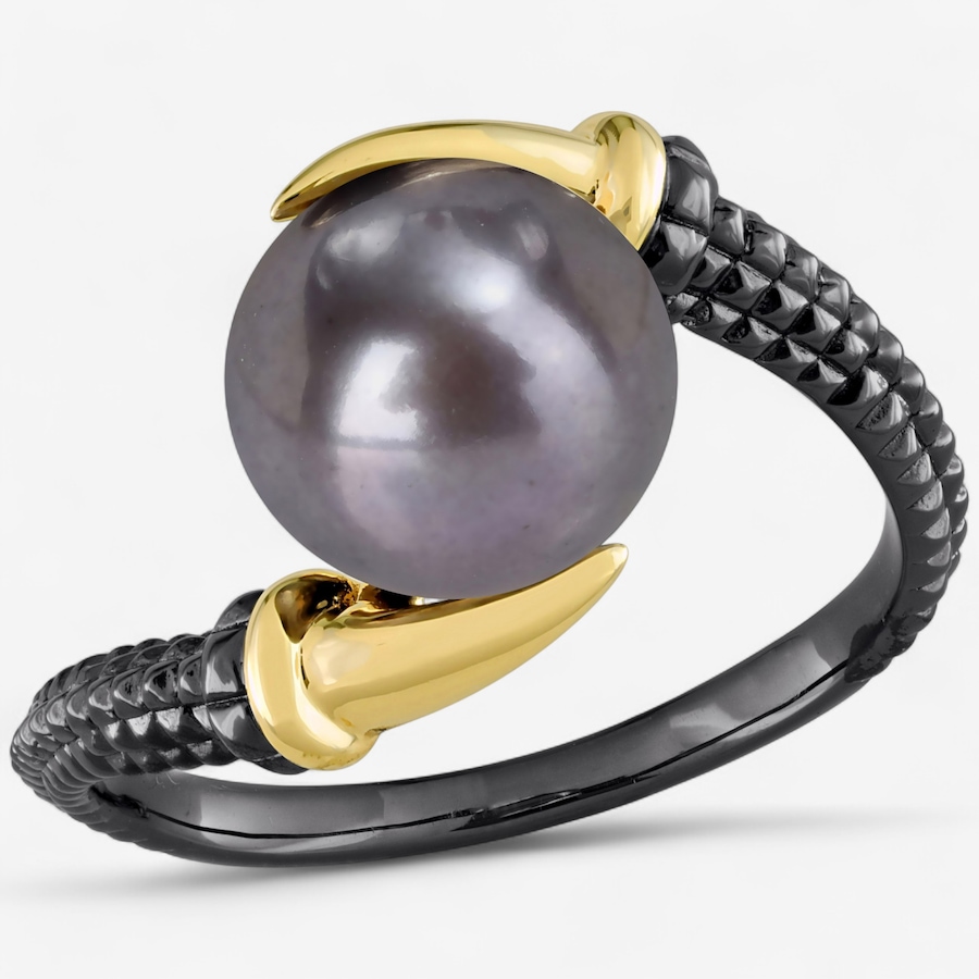 Image 746765.jpg, Product 746-765 / Price $119.99, Amour Pearls Sterling Silver Two-Tone Cultured Freshwater Pearl Men's Ring from Amour Pearls on TSC.ca's Jewellery department