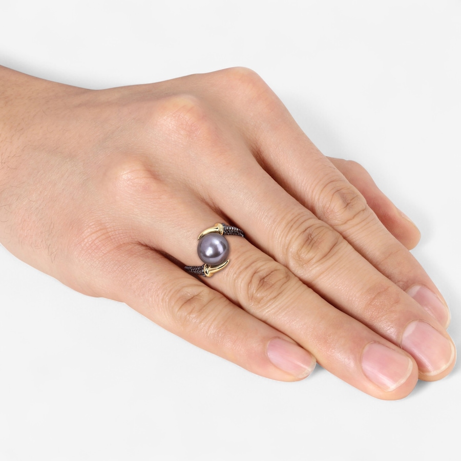 Image 746765_ALTMORE5.jpg, Product 746-765 / Price $119.99, Amour Pearls Sterling Silver Two-Tone Cultured Freshwater Pearl Men's Ring from Amour Pearls on TSC.ca's Jewellery department