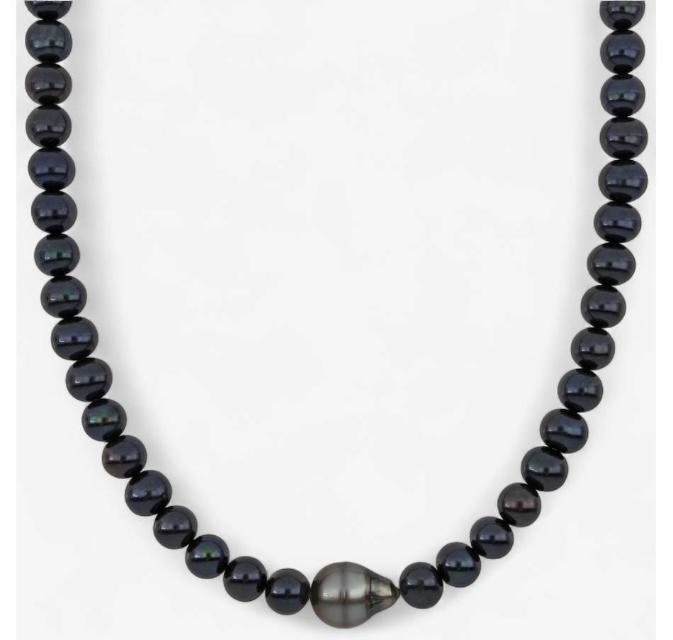 Image 746766.jpg, Product 746-766 / Price $229.99, Amour Pearls Sterling Silver Cultured South Sea Black Tahitian Freshwater Pearl Necklace from Amour Pearls on TSC.ca's Jewellery department