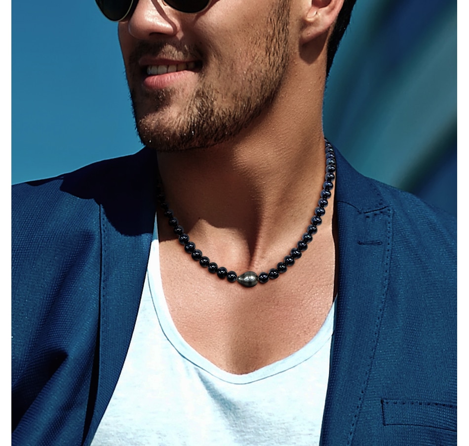 Image 746766_ALTMORE3.jpg, Product 746-766 / Price $229.99, Amour Pearls Sterling Silver Cultured South Sea Black Tahitian Freshwater Pearl Necklace from Amour Pearls on TSC.ca's Jewellery department