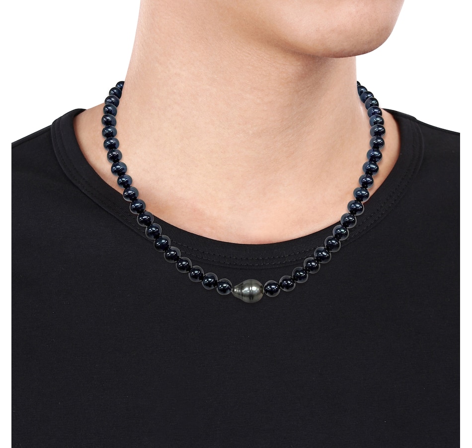 Image 746766_ALTMORE4.jpg, Product 746-766 / Price $229.99, Amour Pearls Sterling Silver Cultured South Sea Black Tahitian Freshwater Pearl Necklace from Amour Pearls on TSC.ca's Jewellery department