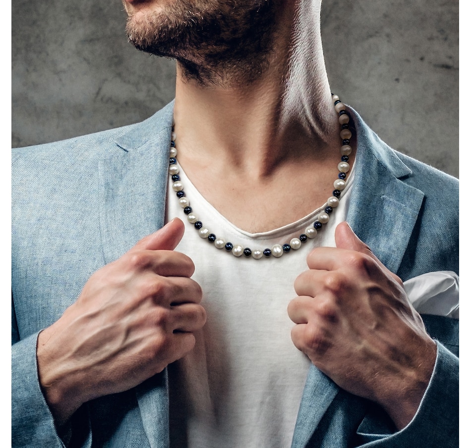 Image 746767_ALTMORE3.jpg, Product 746-767 / Price $119.99, Amour Pearls Sterling Silver Cultured Black White FreshWater Pearl Necklace from Amour Pearls on TSC.ca's Jewellery department