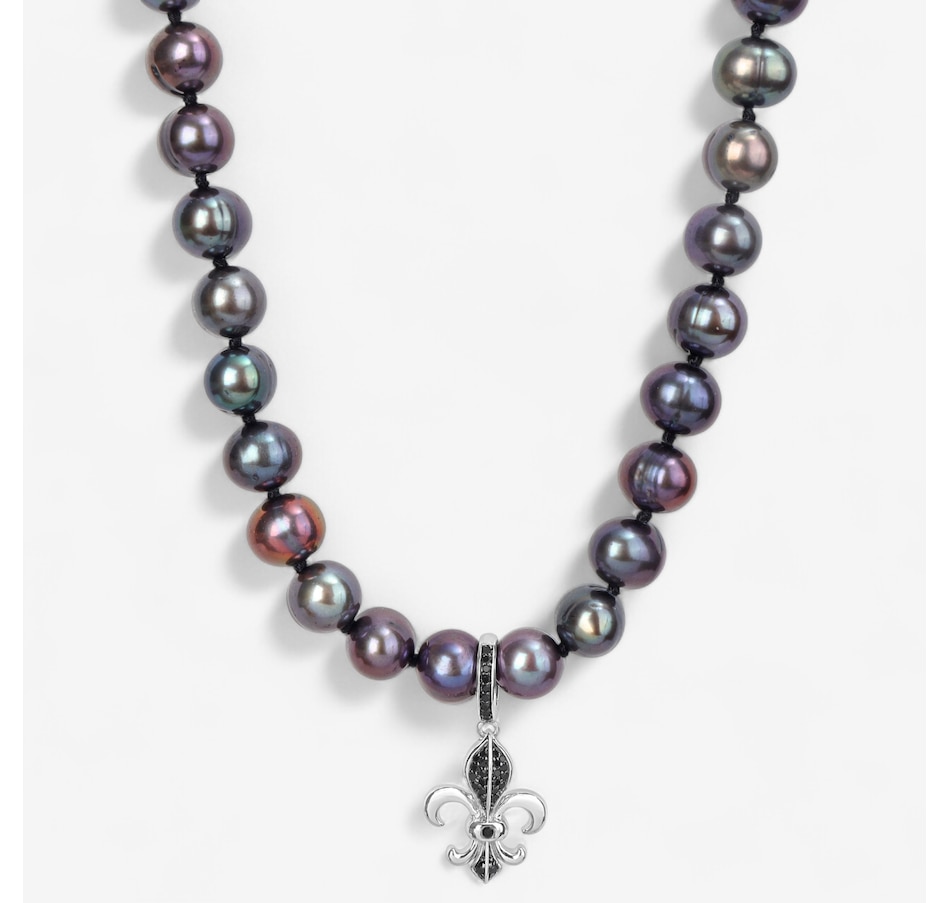 Image 746770.jpg, Product 746-770 / Price $279.99, Amour Pearls Sterling Silver Cultured Black FreshWater Pearl Pendant Necklace from Amour Pearls on TSC.ca's Jewellery department