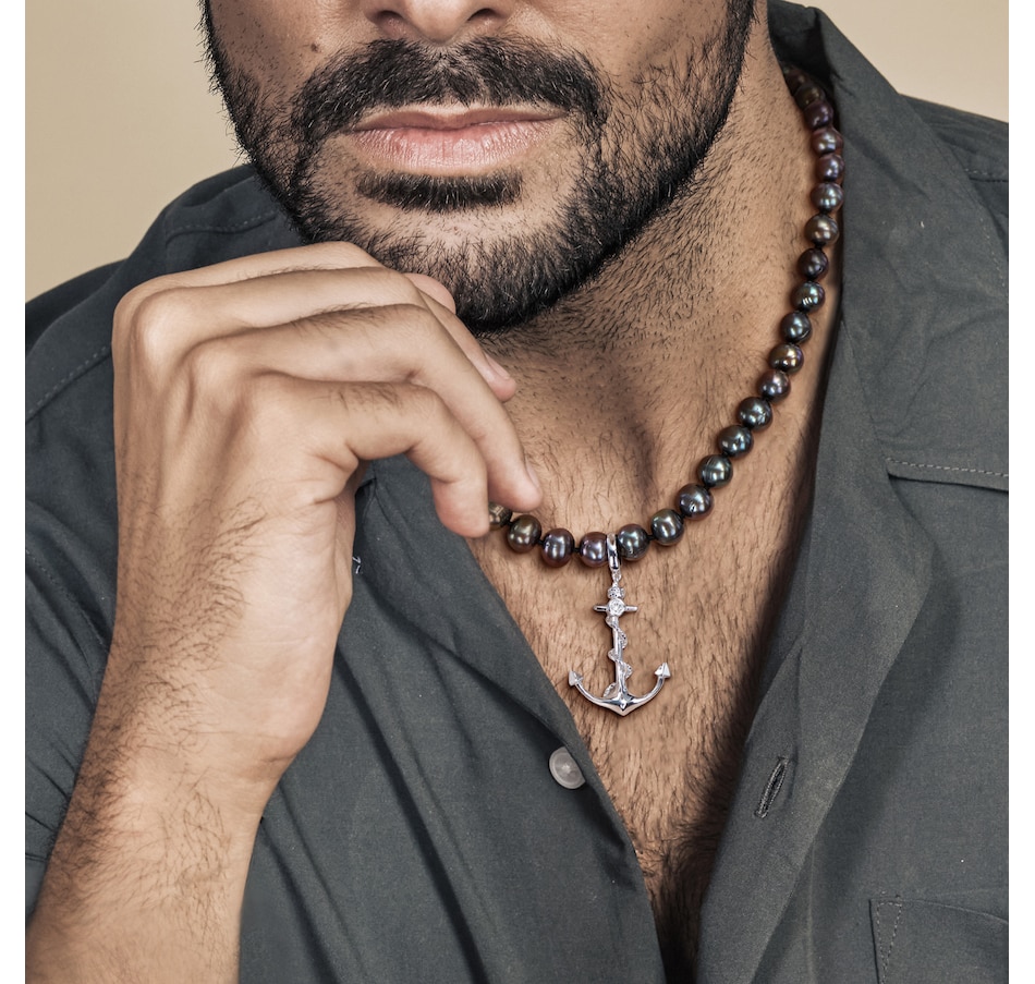 Image 746771_ALTMORE7.jpg, Product 746-771 / Price $199.99, Amour Pearls Sterling Silver Cultured Black FreshWater Pearl Pendant Necklace from Amour Pearls on TSC.ca's Jewellery department