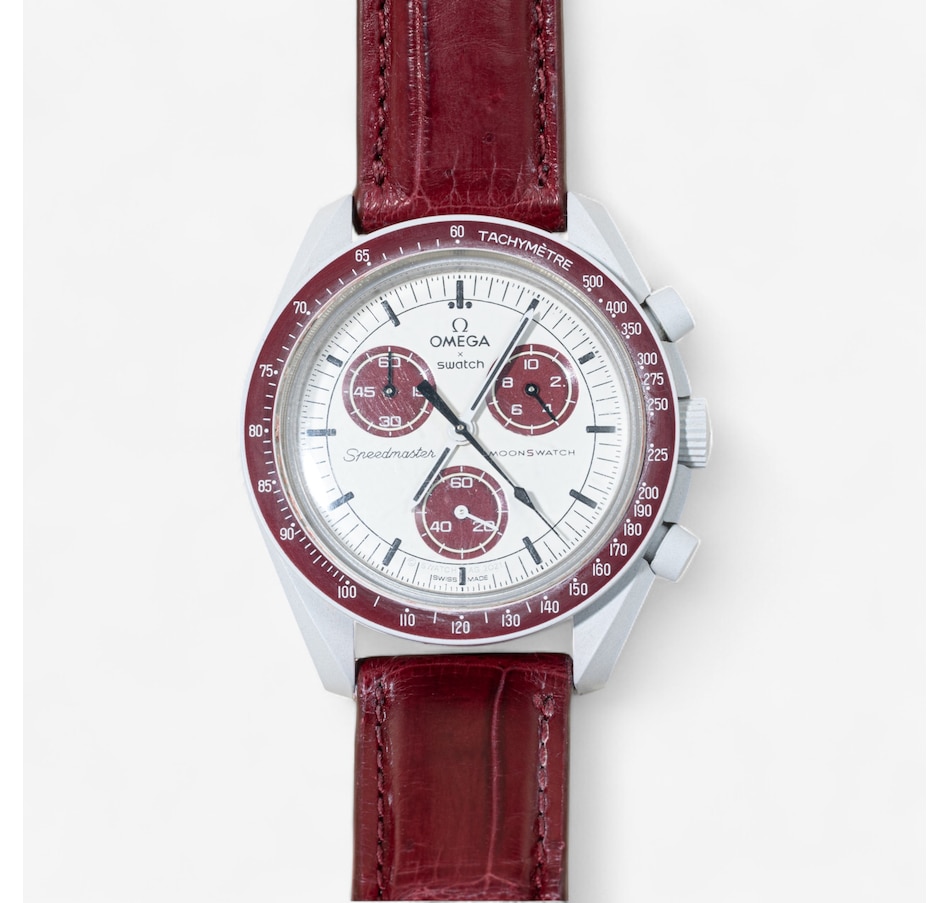 Image 746775.jpg, Product 746-775 / Price $295.00, Estate Originals SWATCH/OMEGA SPEEDMASTER MOONSWATCH MISSION TO PLUTO Swiss Made Watch from Estate Originals on TSC.ca's Jewellery department