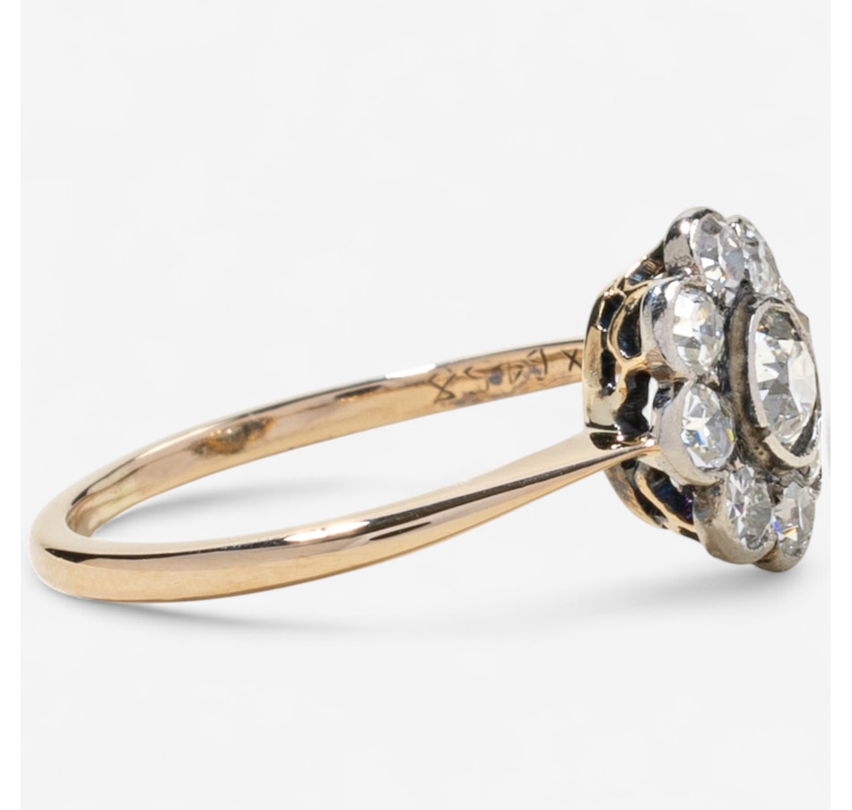 Image 746788_ALTMORE2.jpg, Product 746-788 / Price $1,395.00, Estate Originals 18K Yellow and White Gold Old European Cut Diamond Cluster Ring from Estate Originals on TSC.ca's Jewellery department