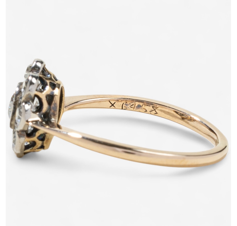 Image 746788_ALTMORE4.jpg, Product 746-788 / Price $1,395.00, Estate Originals 18K Yellow and White Gold Old European Cut Diamond Cluster Ring from Estate Originals on TSC.ca's Jewellery department