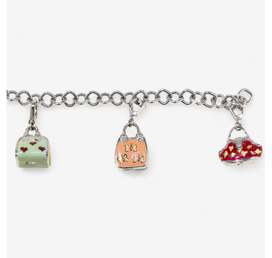 Image 746797_ALTMORE3.jpg, Product 746-797 / Price $5,295.00, Estate Originals 18K White Gold ROSATO 7.5" Handbag Charm Bracelet from Estate Originals on TSC.ca's Jewellery department