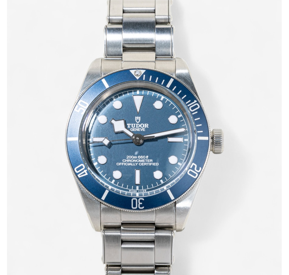 Image 746815.jpg, Product 746-815 / Price $4,995.00, Estate Originals Stainless steel TUDOR BLACK BAY Swiss Made Wristwatch with Blue Bezel from Estate Originals on TSC.ca's Jewellery department